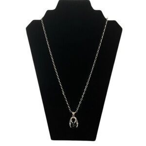 Thalia Sodi Dragon Talon Claw Black Orb Pendant Necklace